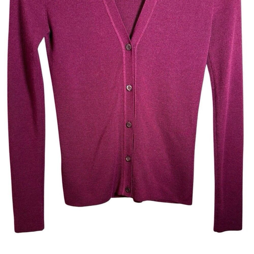 Prada Knit Burgundy Cardigan Size IT 38 EUC - Picture 5 of 11